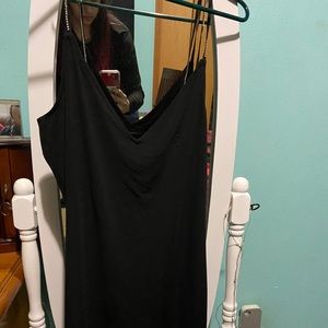 Black mini dress